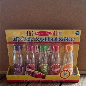 Melissa & Doug Colorful Juice Bottle Play Set